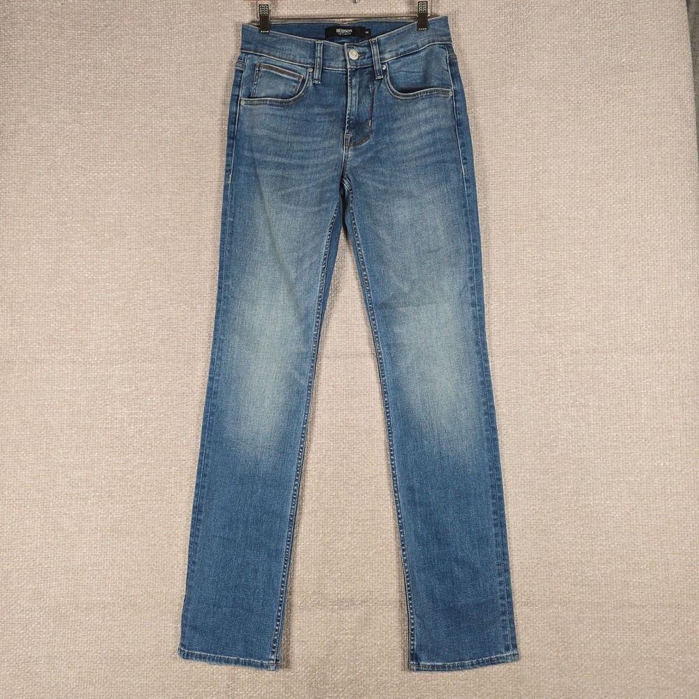 Hudson Byron Straight Leg Jeans Mens 28x34 Medium Wash Blue Denim Pants